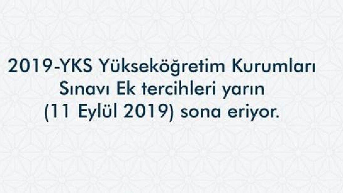 2019-YKS Ek Tercih